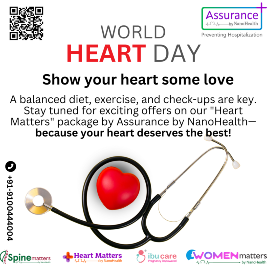 A balanced diet, exercise, and check-ups are key. Stay tuned for exciting offers on our Heart Matters package by Assurance by NanoHealth—because your heart deserves the best! (1)