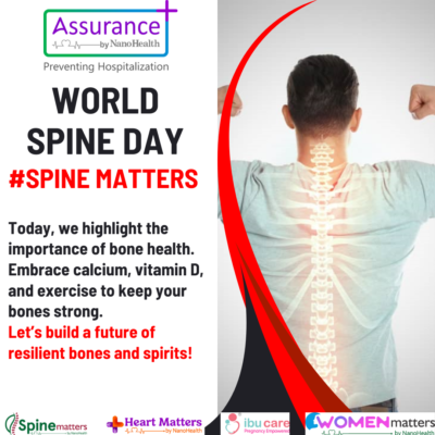 Today, we highlight the importance of bone health. Embrace calcium, vitamin D, and exercise to keep your bones strong. Let’s build a future of resilient bones and spirits! (1)