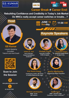 How to add career break on resume GS KUMAR