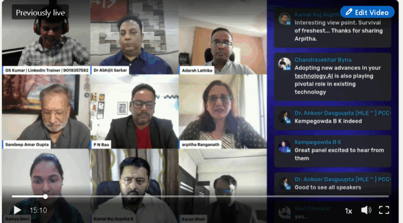 gs kumar linkedin live