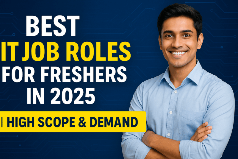 BEST IT JOB ROLES FOR FRESHERS IN 2025 GS KUMAR LINKEDIN LIVE