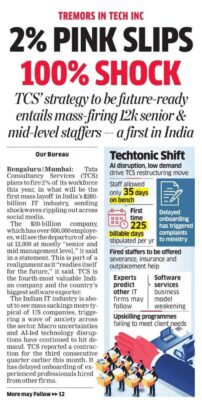 gs kumar on tcs layoffs techlayoffs
