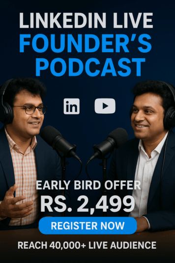 GS KUMAR FOUNDERS PODCAST LINKEDIN LIVE