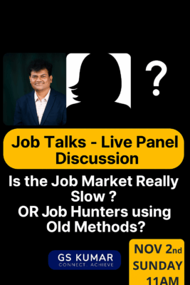 gs kumar linkedin live how to get interviews