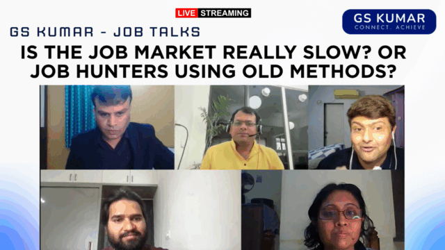 gs kumar - Is the job market really slow