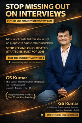 GS KUMAR FREE CAREER TEST