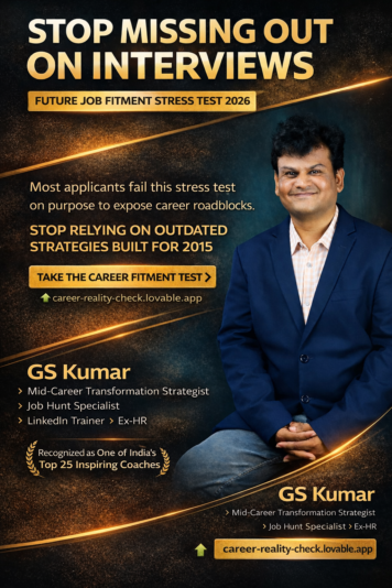 GS KUMAR FREE CAREER TEST