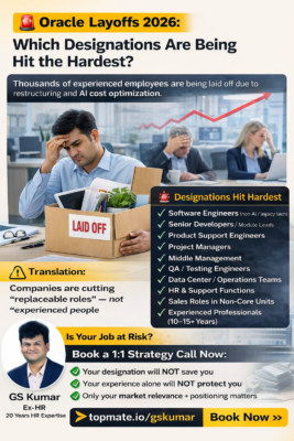 ORACLE LAYOFFS GS KUMAR