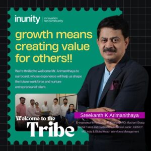 InUnity Welcomes Sreekanth K Arimanithaya to the Board: A New Chapter in Growth and Innovation