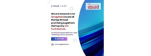 LegalCare Named Among Top 10 Most Promising LegalTech Startups by CIO TechOutlook