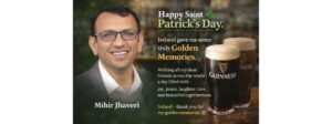 Mihir Jhaveri Reflects on Ireland: A Saint Patrick’s Day Tribute to Golden Memories